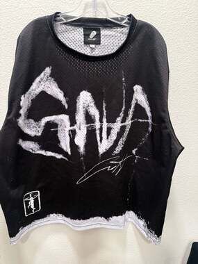 Saint Michael Jersey Size XL Black Mesh Graphic